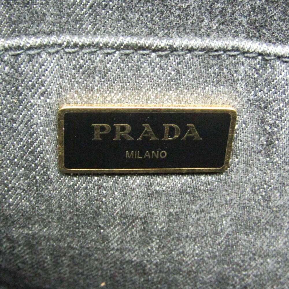 PRADA Black Canvas Shoulder Bag - Picture 14 of 16